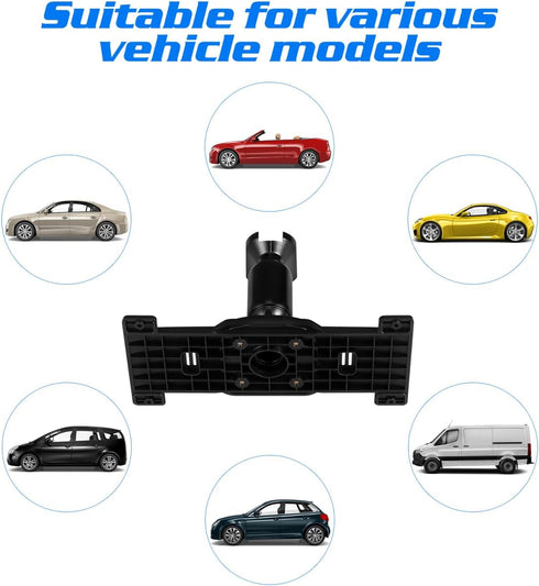 iplusmile 5.5"-12" Universal Dash Cam Mirror Mount Kit with Back Plate Panel, Aluminum Rear View Camera Bracket Holder
