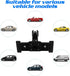 iplusmile 5.5"-12" Universal Dash Cam Mirror Mount Kit with Back Plate Panel, Aluminum Rear View Camera Bracket Holder