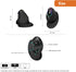 J-Tech Digital Ergonomic Mouse with Wireless Connection, Removable Palm Rest, Thumb Buttons, Rechargeable Battery, 800