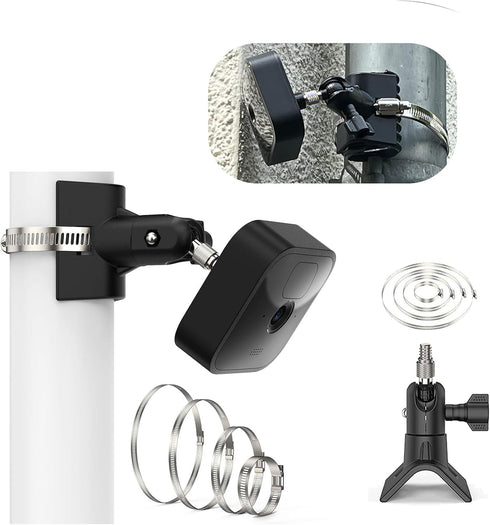 No-Drill Outdoor Security Camera Pole Mount, Universally Compatible with Eufy, Arlo, Simplisafe and More