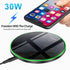Wireless Charger • 30W Max Charging Pad • Compatible with Samsung Galaxy S23/S22/S21/S21 Ultra/S20/Note 20/10, Google