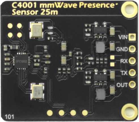 DFROBOT mmWave - C4001 24GHz Human Presence Detection Sensor, 25 Meters, UART