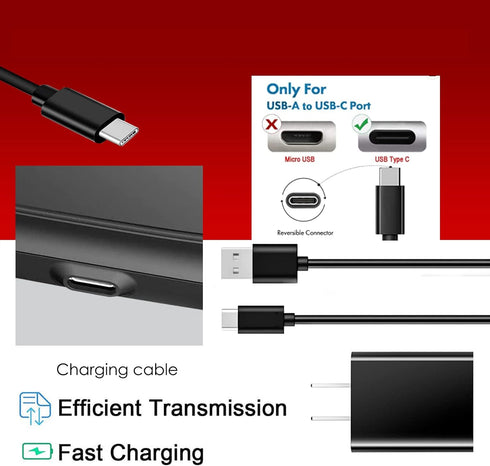 Fast Wall Charger & 5ft USB Type C Cable for TCL Flip Pro, Alcatel Go Flip 4, Cricket Icon 2/3, Sonim XP8, Jitterbug