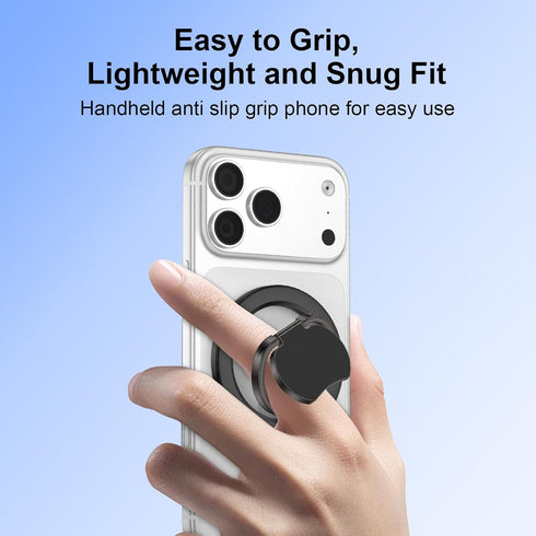 REPIND 360 17 Max/17 Pro/17/16/15/14/13/12,Samsung,Android,iPad Magnetic Phone Ring Holder for MagSafe Dual-Side