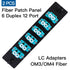 GESD 2PCS 6 Duplex 12 Core LC Adapters, OM3 Fiber Patch Panel Loaded with 12 Fiber Ports Couplers Enclosure - LC UPC