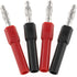 DGZZI 4mm Male to Female Banana Jack Adapter Coupler Connector, 4PCS, 30VAC/60VDC, 10A, Copper, Black and Red