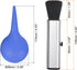 MECCANIXITY Dust Ball Air Blower Rubber Blowing Pump Cleaning Brush Kit for Camera Lens, Keyboard, PCB Board, Computer, Plants, 90ml Blue