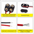 9 Volt Battery Connectors, 6 Pcs I-Type 9v Battery Connector Buckle with Wires, Hard Plastic Shell, 5.9in