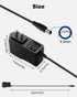 5V 2A Power Supply 2000mA 5V AC Adapter 100-240V 50-60Hz AC to DC 5 Volt 2Amp Power Adapter 5V Transformer with 5.5mm x 2.5mm DC Outlet Plug for Baby Monitor Bluetooth Speaker LED Pixel Light...