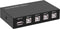 GIASYIEH USB2.0 Printer Sharer Switcher, 4 Port USB B Print Selector Switch Adapter