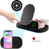 Wireless Charger 3 in 1 Charging Station Qi-Certified Fast Charging Stand for iPhone and Apple Watch
