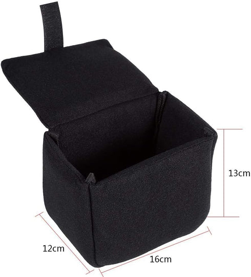 DSLR Camera Bag Insert, Padded Shockproof Protection Travel Pouch for Photography (Black)