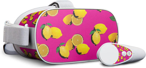 MightySkins Skin Compatible with Oculus Go Mobile VR - Make Lemonade | Protective, Durable, and Unique Vinyl Decal wrap Cover | Easy to Apply, Remove, and Change Styles | Made in The USA