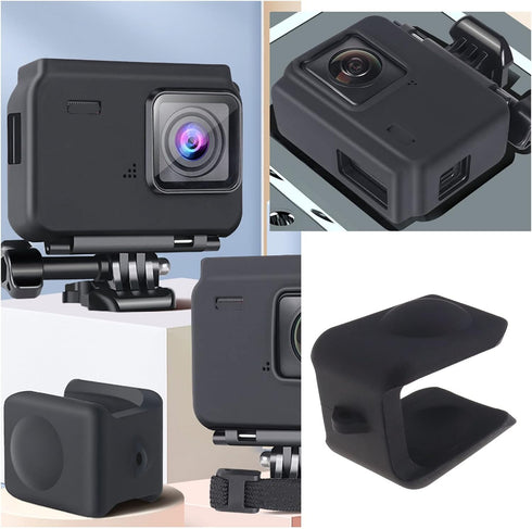 Create Idea Set with 2Pcs Mini Case Lens Cap Replacement for Insta360 ONE R/RS Action Camera