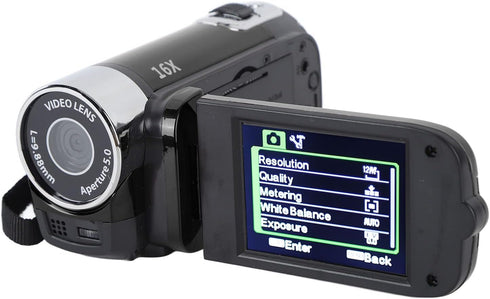 ciciglow 1080P 16MP 16x 2.7in Handheld Video Camcorder, Camera Digital Zoom Video Camera with TFT Rotatable Screen