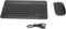 PUSOKEI Compact Wireless Keyboard and Mouse Combo, Thin Silent 1600 DPI Set for Windows, Desktop, PC (Black)