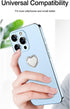 Wansurs 2 Packs 360 Glossy Finish Love Heart Shaped Cell Phone Ring Holder Stand, Degree Rotation Finger Ring Kickstand