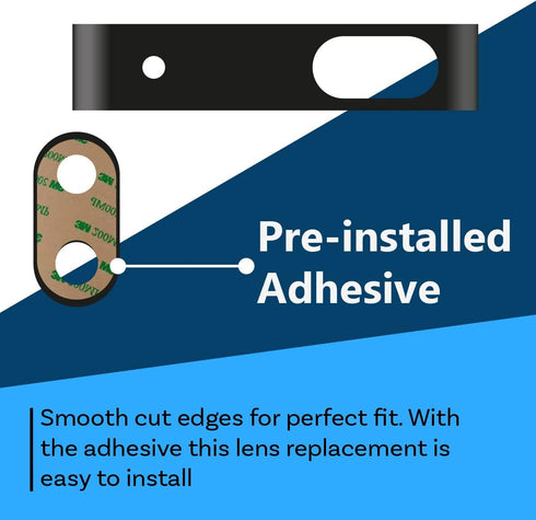 MMOBIEL Back Rear Camera Glass Lens Replacement Compatible with Google Pixel 6a, Includes Adhesive and Tweezer