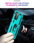 Samsung A52 Case - Galaxy A52 with HD Screen Protector, Military-Grade Ring Holder Kickstand, Shockproof Cover - Green