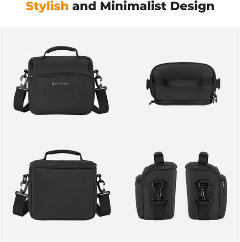 K&F Concept Small Camera Sling Bag, Crossbody Case for DSLR/SLR, Cute Compact Shoulder Photography Bag
