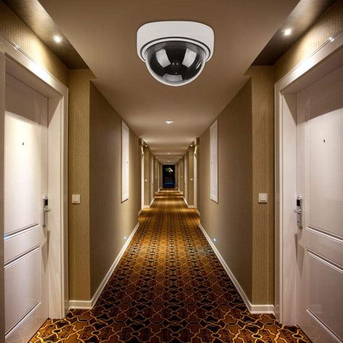 Dioche Indoor Outdoor Dummy Dome Security Camera, Wireless Home Surveillance Simulated Camera Video