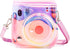 Illusion-colour Camera Case for Fujifilm Instax Mini 11/9/8, Adjustable PVC Protective Cover Sling Bag