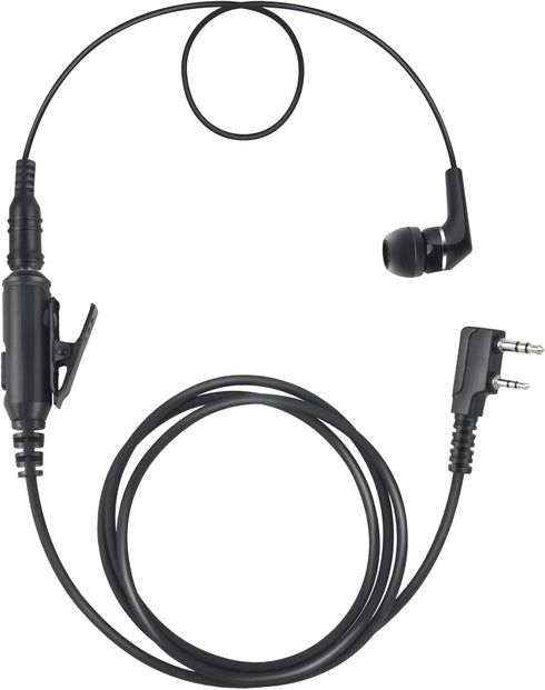 K1 in-Ear Headset Ptt Mic Earpiece Universal in Ear Bud Microphone Two Way Communication Earbud with 3.5 Aux for Baofeng for Kenwood for Retevis Walkie Talkie with uv-5r bc500du 340