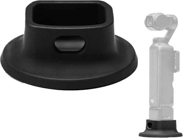 PCTC Silicone Non-Slip Desktop Mount for DJI Osmo Pocket 3, Lightweight and Compact Accessories (Silicone Black/Large)
