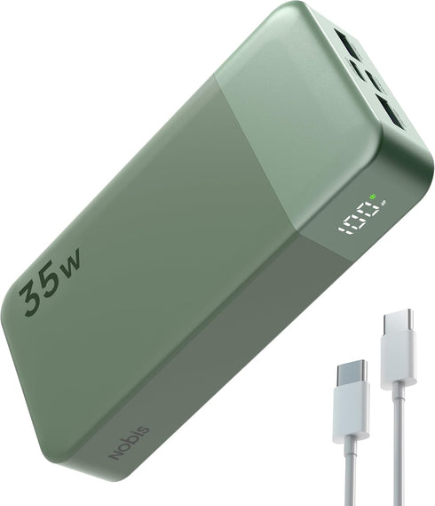 NOBIS Portable Charger, 20000mAh Power Bank, 35W Power Bank Fast Charging, Battery Pack