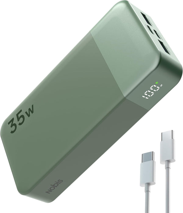 NOBIS Portable Charger, 20000mAh Power Bank, 35W Power Bank Fast Charging, Battery Pack