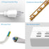 HITRENDS USB Charger, 8 Ports Charging Station 60W/12A Multi Port Hub for Multiple Devices (5ft Cord, White)