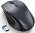 TECKNET Wireless Mouse, 2.4G USB Computer Mouse with 6-Level Adjustable 4800 DPI, Silent