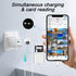 SD Card Reader for iPhone iPad, Micro SD Card Reader, Plug and Play Adapter for Simultaneous Charging and Reading