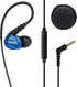 Mono Earbud with Mic & Control, Wired One Ear Headset for Cell Phones & Laptops, Over Ear Hook, Ideal for Sports &