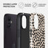 BURGA Cute Phone Case for iPhone 12, Trendy Aesthetic Hard Shell Protection, Almond Latte
