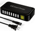 USB Charging Station Ziwodiv 8-Port 60W/12A USB Charger Hub, Compact Desktop Charger for iPhone, iPad, Samsung