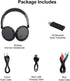 Wireless Premium Bluetooth Over Ear Headphones for TV, PC, FM Radio, Lightweight Adjustable Headset for All Ages