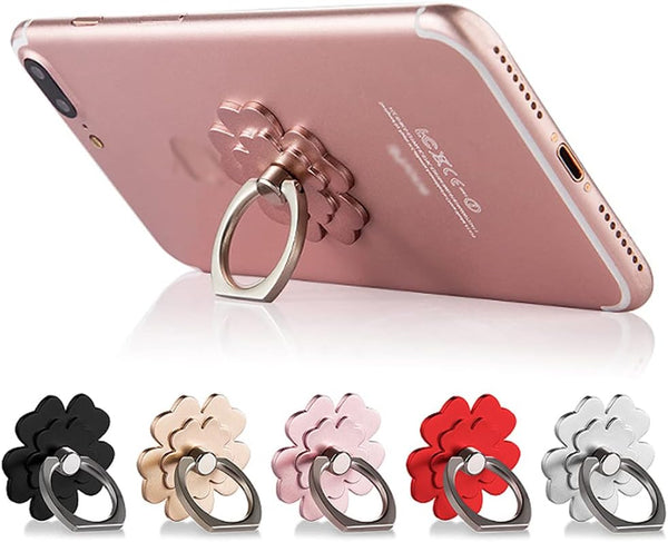 Phone Ring Stand Holder, 360 Degree Rotation Lovely Flower Phone Ring Holder, Finger Grip Compatible with Various