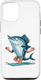 Tuna Practicing Mindfulness Meditation Zen Meditation Tuna Yoga Pose Relaxing Animal Case for iPhone 12/12 Pro