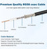 Cable,18FT RG58 PL259 MOOKEERF NMO Antenna Low Loss Coaxial CB Antenna Cable Extension with NMO and Removable UHF Male