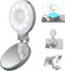 TELESIN Upgraded 4-in-1 Magnetic RGB Selfie Ring Light with Mirror & Phone Stand,
