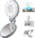 TELESIN Upgraded 4-in-1 Magnetic RGB Selfie Ring Light with Mirror & Phone Stand,