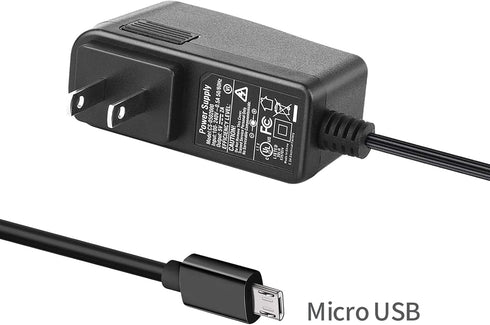Security-01 2-Pack 5V 2A Power Supply with Plug Micro USB for Security Camera IPC