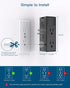 Surge Protector, 5 Outlets Extender with 4 USB Ports, 1800J Power Strip Multi Plug Outlet Expander, Black