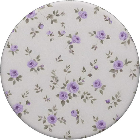 Cute Lavender Rose Pattern Floral PopSockets Standard PopGrip