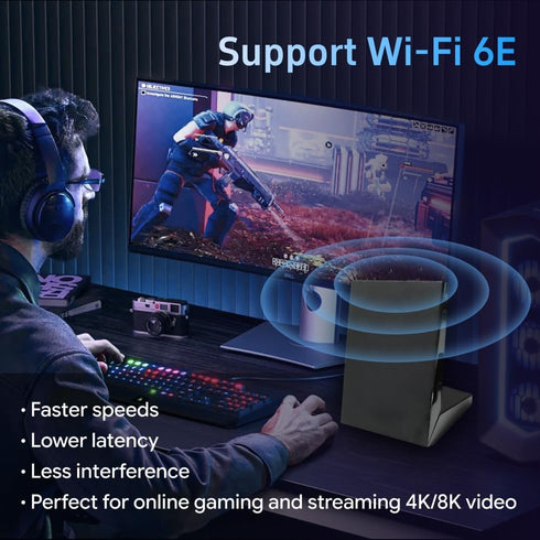 XLQJVPO 2T2R 2.62ft Antenna Dual Band Wi-Fi Moving Antenna with Extension Cable for PC Desktop Computer Motherboard
