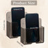 Eldraqth 2 Pcs Wall Mount Phone Holder, Phone Stand with Self Adhesive, Clear Smartphone Stands with Charging Hole