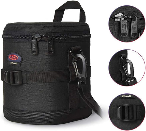 DSLR Camera Lens Bag - Fits Canon, Nikon, Sony & More