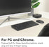 Macally 2.4G Mini Compact Keyboard - Wireless Keyboards for Desktop PC, Surface, Chromebook, Notebook, Laptop Keyboard