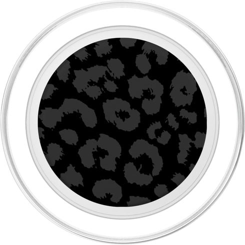 Black Gray Cheetah Print, Leopard Skin Pattern PopSockets PopGrip for MagSafe